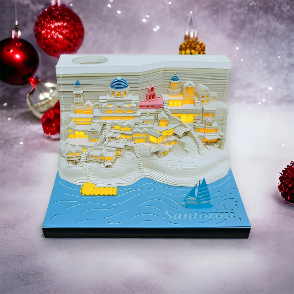 Santorini (with Lights & Calendar 2024)